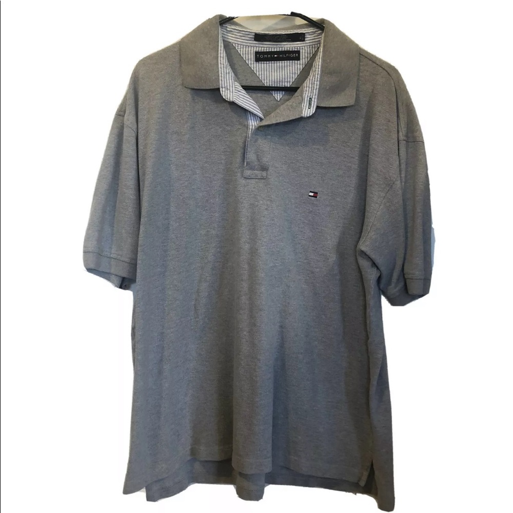 Tommy Hilfiger Gray Polo Size XL